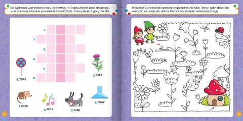 Łamigłówki i zagadki dla dzieci 5 lat labirynty rebusy krzyżówki Zadania