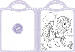 Magiczne kucyki Kolorowanka z naklejkami tęczowa kredka Malowanka Aksjomat