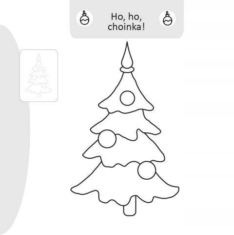 Malowanie doklejanie Choinka świąteczna kolorowanka z naklejkami dla dzieci