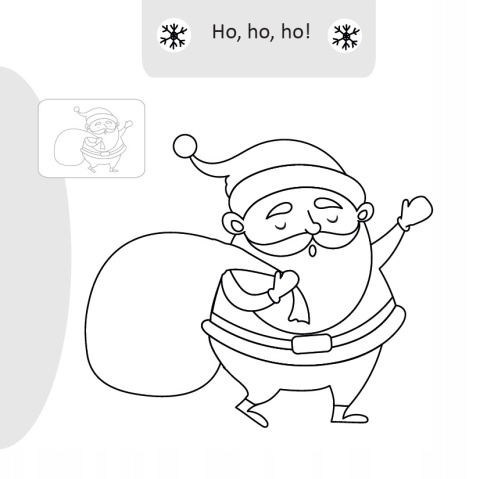 Malowanie doklejanie Mikołaj świąteczna kolorowanka z naklejkami dla dzieci