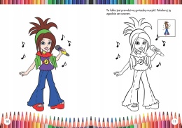 Malowanki dla dziewczynek kolorowanka dla dzieci zabawa z naklejkami!