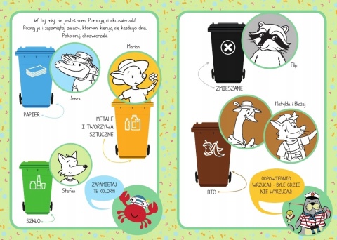 Moja segregacja śmieci książeczka edukacyjna dla dzieci o ekologii