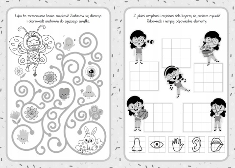 Moje ciało Książka edukacyjna dla dzieci Nauka anatomii Mały uczeń Skrzat