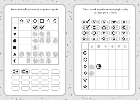 Moje kodowanie książeczka z labiryntami i zagadkami logicznymi dla dzieci