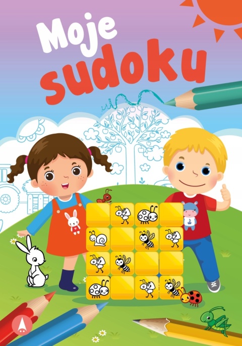 Moje sudoku książeczka dla dzieci edukacyjna ze zwierzątkami dla malucha