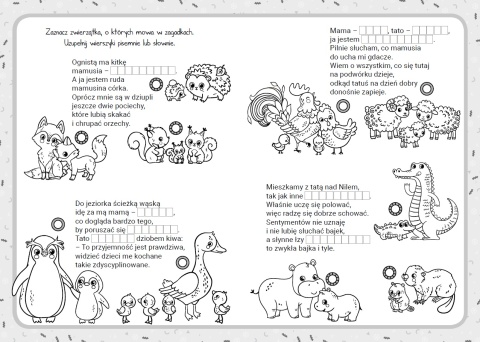 Moje zwierzęta książeczka z zadaniami o zwierzętach dla przedszkolaków