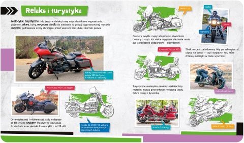 Motocykle album z naklejkami dla dzieci książeczka edukacyjna