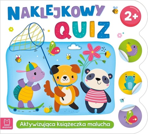Naklejkowy quiz 2+ Aksjomat aktywizująca Książeczka z naklejkami edukacyjna