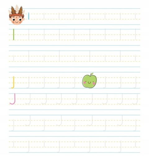 Nauka pisania dla dzieci zestaw 4 książeczek z rowkami 3D Literki Cyferki Szlaczki Kaligrafia ćwiczenia grafomotoryczne 4–6 lat