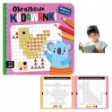 Obrazkowe kodowanki Koloruj i odkrywaj książeczka edukacyjna 4-6 lat
