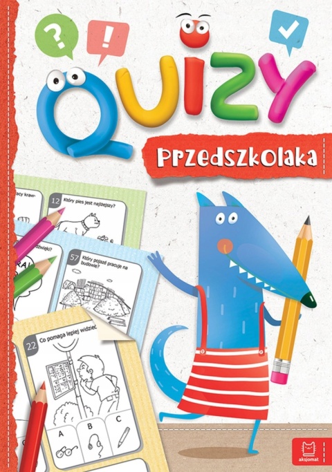Quizy przedszkolaka książeczka edukacyjna Aksjomat dla dzieci 4-6 lat