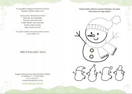 Radosnych świąt Bim-bam-bom kolorowanka z naklejkami wierszykami dla dzieci