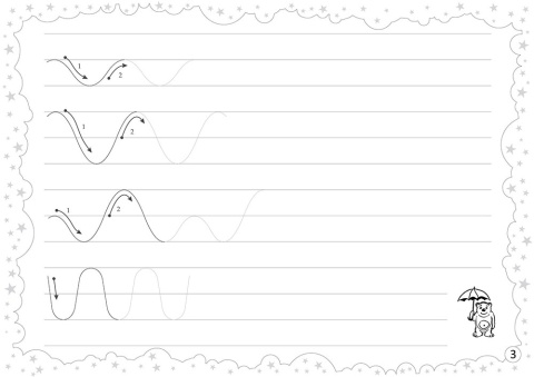Rysujemy szlaczki ćwiczenia grafomotoryczne przygotowanie do nauki pisania