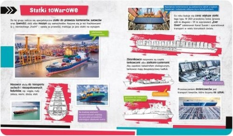 Statki Album z naklejkami i ciekawostkami - Wydawnictwo Aksjomat dla dzieci