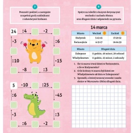 Wesoła matematyka Ćwiczenia z naklejkami dla dzieci Klasa 3 - Aksjomat