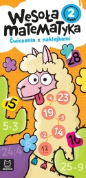 Wesoła matematyka Klasa 2 ćwiczenia z naklejkami edukacyjna Aksjomat