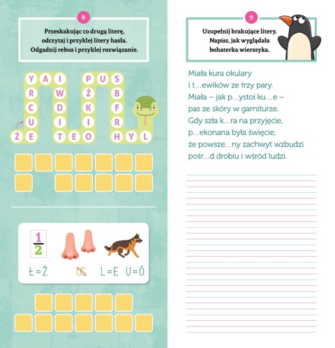 Wesoła ortografia klasa 1 nauka pisowni książeczka dla dzieci Aksjomat