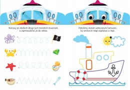 Wesoły stateczek Edukacyjna książeczka z ruchomymi oczkami książka