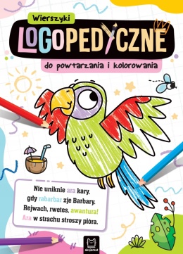 Wierszyki logopedyczne dla dzieci książeczka edukacyjna kolorowanki