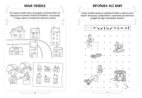 Zestaw 6 książek Aksjomat łamigłówki krzyżówki labirynty dla dzieci 6-8 lat
