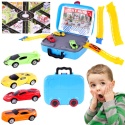Zestaw Miasteczko Z Sportowymi Samochodzikami Miasto W Walizce Na Kółkach