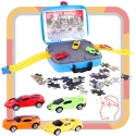 Zestaw Miasteczko Z Sportowymi Samochodzikami Miasto W Walizce Na Kółkach