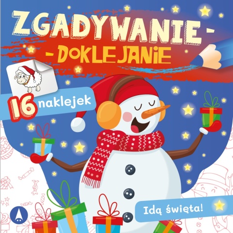 Zgadywanie doklejanie świąteczne łamigłówki z naklejkami dla dzieci Skrzat